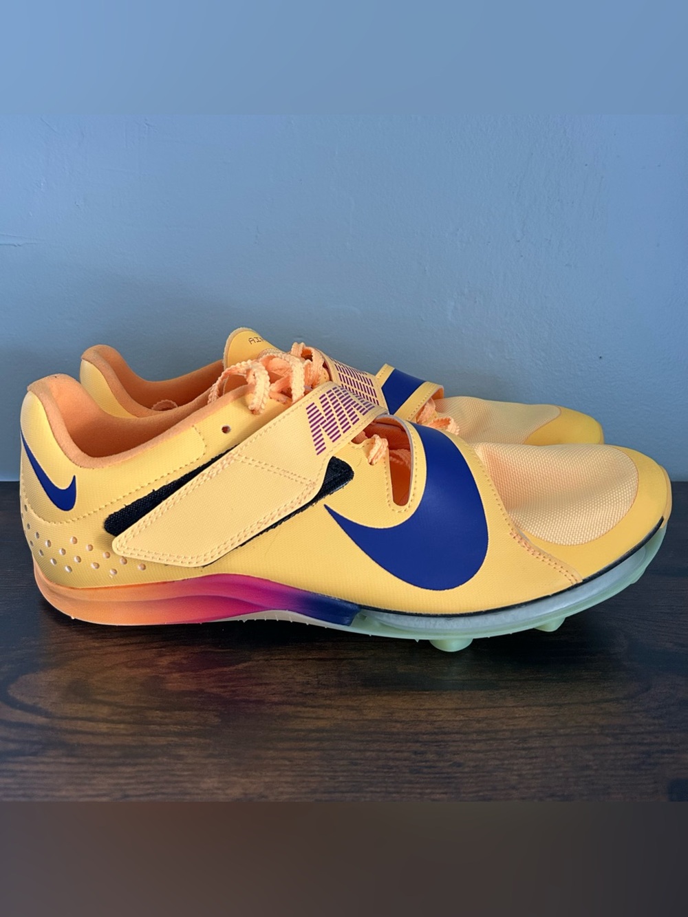 Nike Air Zoom LJ Elite Men's Size 10.5 Long Jump Track Citron Yellow FZ9326-800